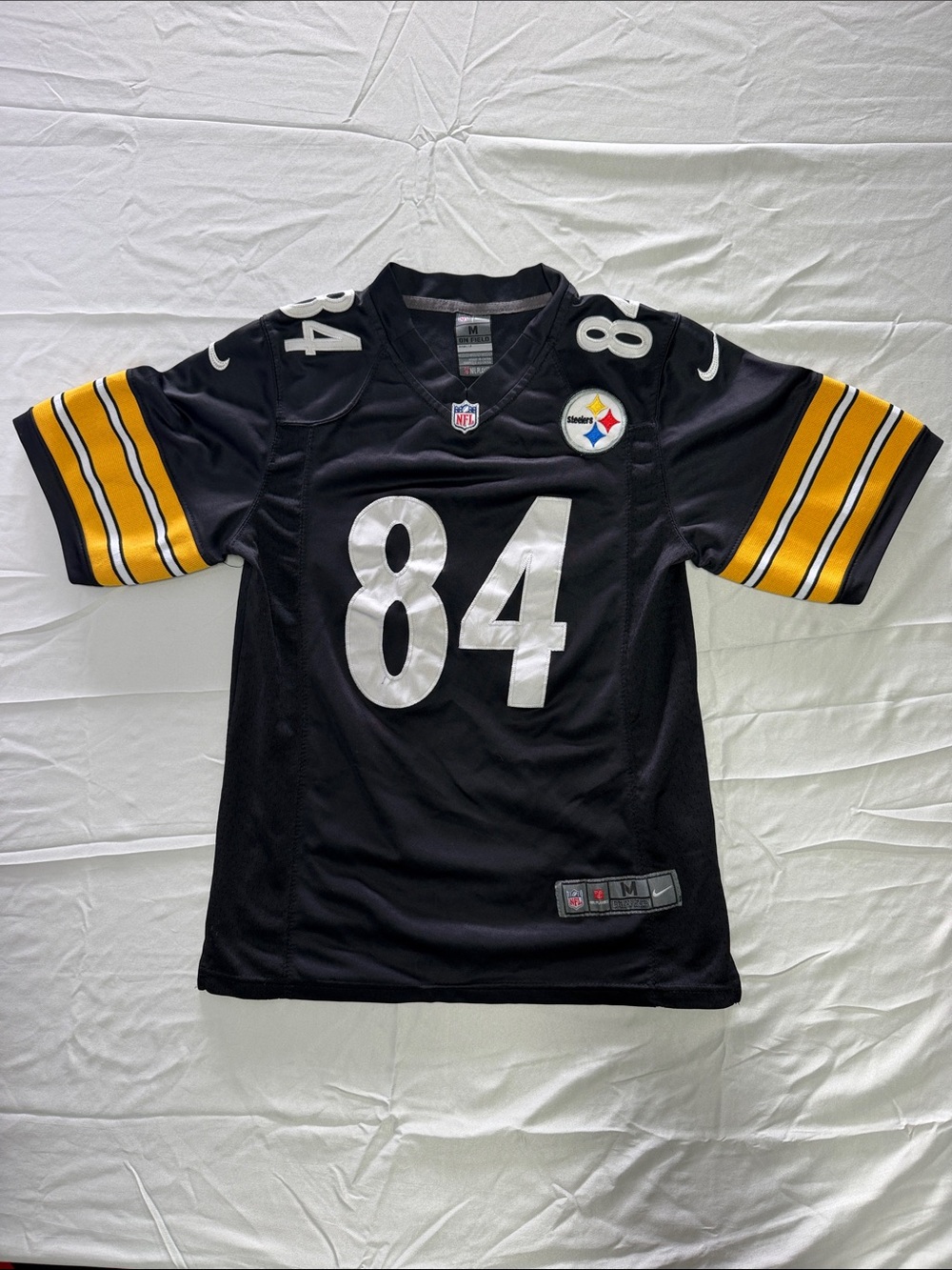 Pittsburgh Steelers #84 Antonio Brown NFL On Field Jersey - Youth Medium